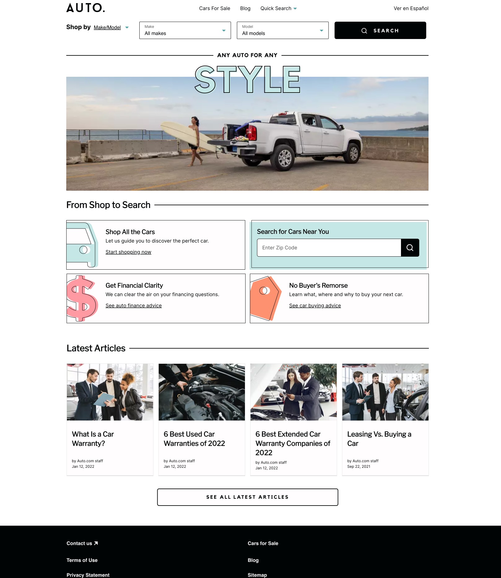 <p>The homepage of Autos.com, built with Lit Element on Phoenix/Elixir</p>